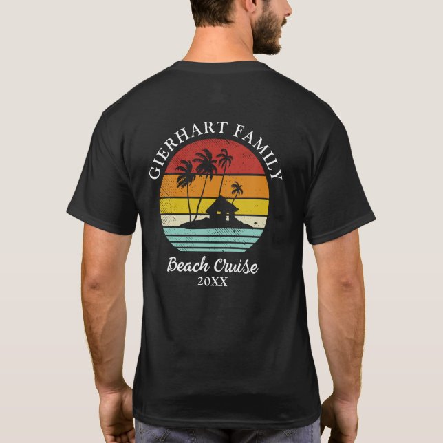 Wiedersehen Beach Cruise - Speziell abgestimmt T-Shirt (Rückseite)
