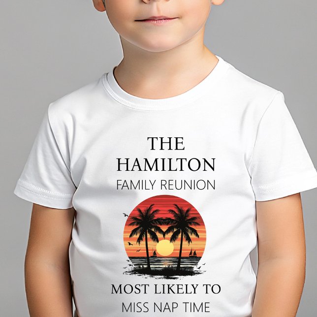 Wiedersehen Beach Shirt (Beach kids white family reunion t-shirt)