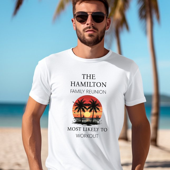 Wiedersehen Beach Shirt (Men's Beach Family Reunion Shirt with Customizable Family Trait)