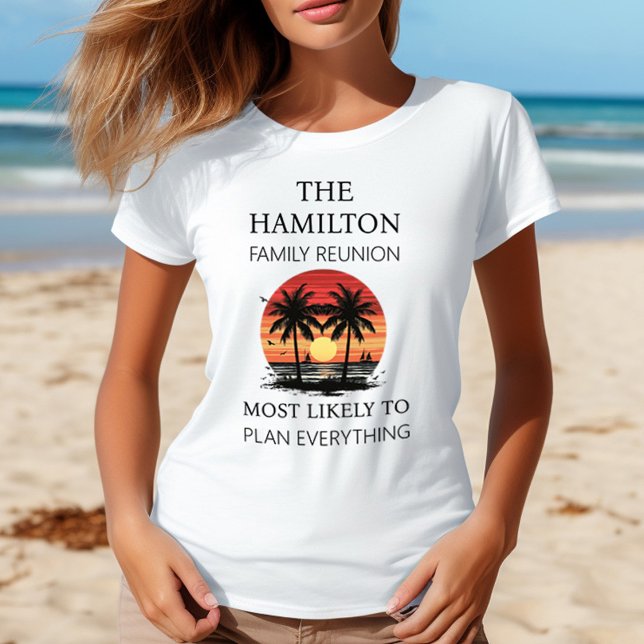 Wiedersehen Beach Shirt (Women's Beach Family Reunion Custom Traits Shirts)