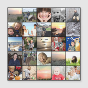 Wiedersehen bevorzugt FotoCollage Magnetkarte