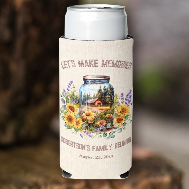 Wiedersehen Birthday Forest Cabin Selters Dosenkühler (Family Reunion Birthday Forest Cabin Seltzer Can Cooler)