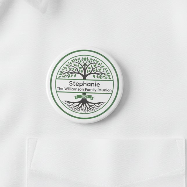 Wiedersehen Celebration Keepake Name Abzeichen Button (Family reunion name tag button)