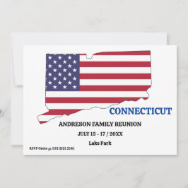 Wiedersehen 🎉 CONNECTICUT Staat Karte USA Flag