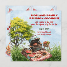 Wiedersehen-Cookout der Familie im Park