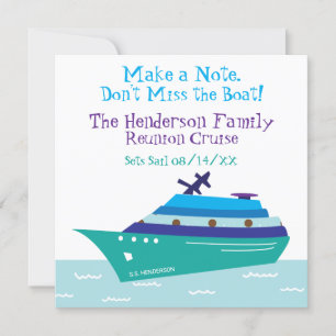 Wiedersehen Cruise Ship Urlaub Save the Date