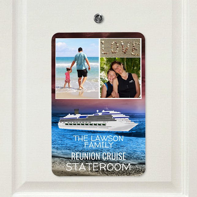 Wiedersehen Cruise Stateroom Door Marker Beach Fot Magnet (Von Creator hochgeladen)