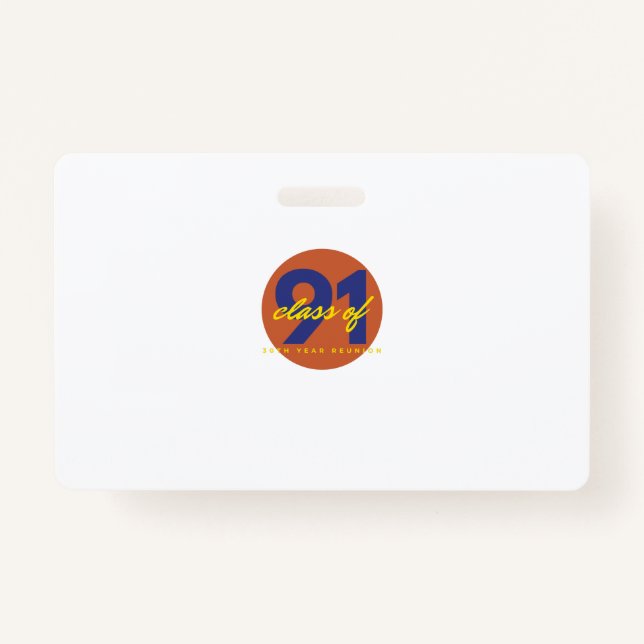 Wiedersehen der 1991-Klasse Ausweis (Vorderseite)