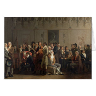 Wiedersehen der Künstler im Studio von Isabey,