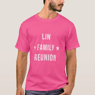 WIEDERSEHEN der LIN-Familie, die Squad-Vorname zuo T-Shirt
