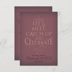 Wiedersehen-Design der Schule. Einladung