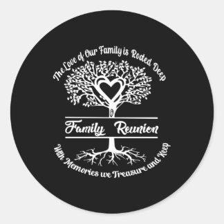 Wiedersehen die Liebe unserer Familie Runder Aufkleber