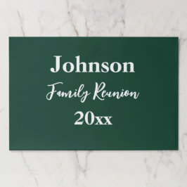 Wiedersehen Dunkelgrün, Jahr des Tischsets