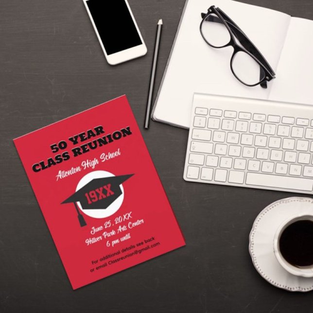 Wiedersehen Einladen! Benutzerdefinierte Klasse Wi Postkarte (Von Creator hochgeladen)