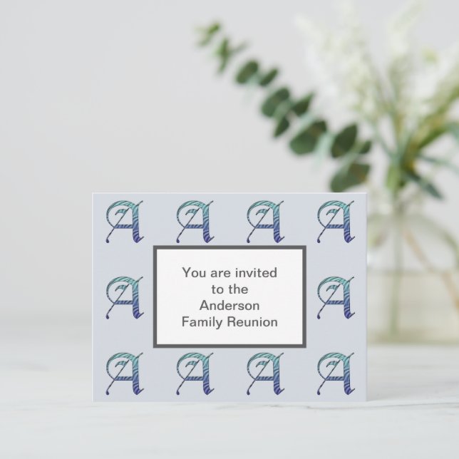 Wiedersehen Einladung der Familie gestrichen Buchs Postkarte (Stehend Vorderseite)