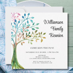 Wiedersehen-Einladung der Familie Tree