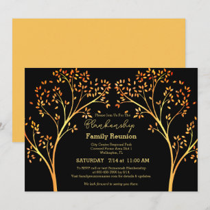 Wiedersehen Einladung der Golden Orange Tree Famil