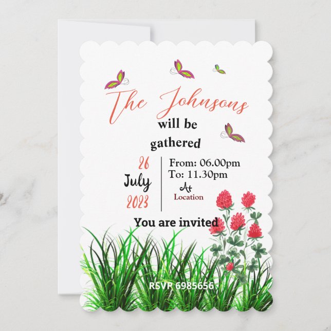 Wiedersehen-Einladung Einladung (Vorderseite)