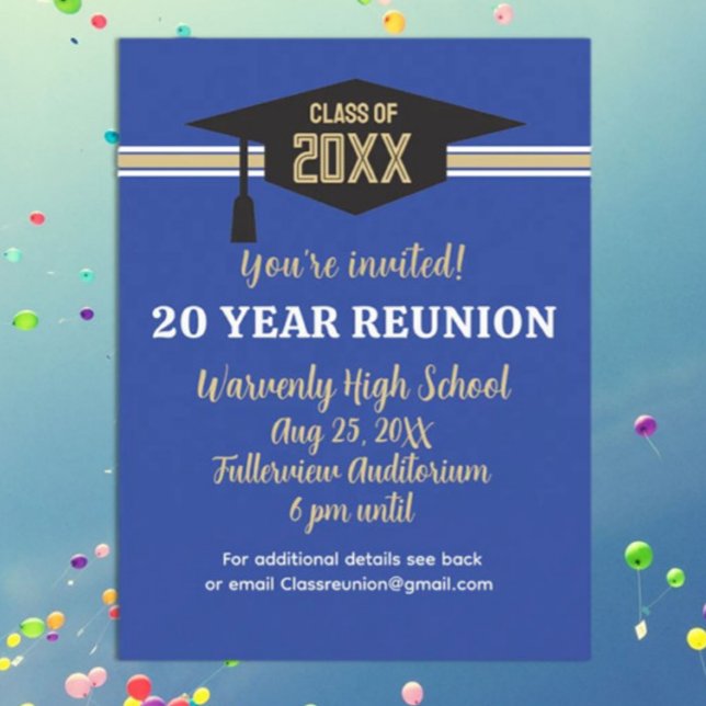 Wiedersehen Einladung! Senden einer Klasse-Wieders Postkarte (Von Creator hochgeladen)