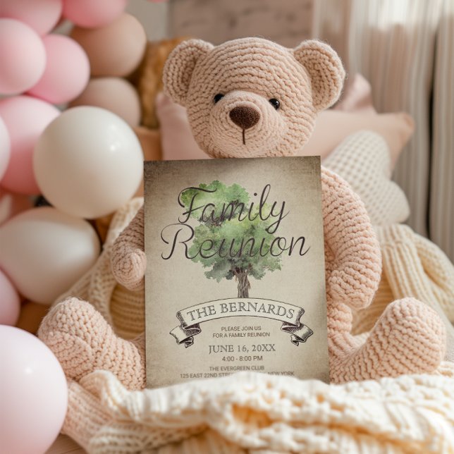 Wiedersehen Einladung zur Vintagen Familie von Was (Von Creator hochgeladen)