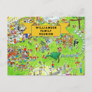 Wiedersehen-Einladungen Ankündigungspostkarte