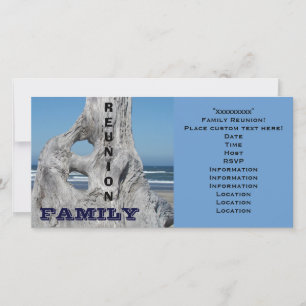 Wiedersehen Einladungen für Familien am Ozean Beac