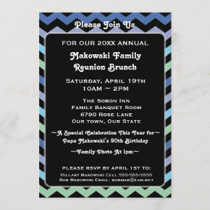 Wiedersehen, Ereignis oder Party Einladung eines Z