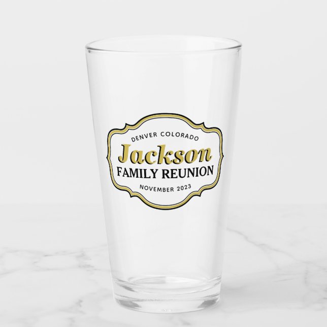 Wiedersehen Event Party Souvenir Pint Glass Glas (Vorderseite)
