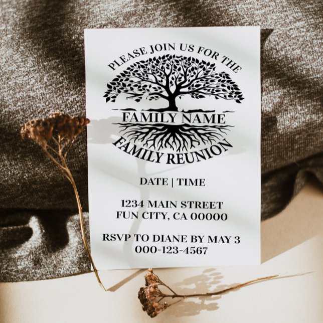 Wiedersehen Family Roots Family Tree Einladung (Von Creator hochgeladen)