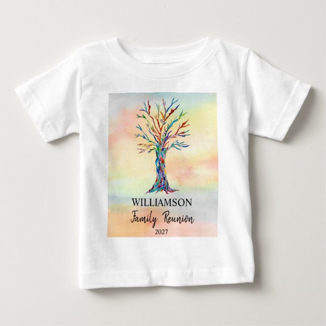 Wiedersehen Family Tree Baby's T - Shirt (Vorderseite)
