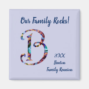 Wiedersehen-Farbige Krawatte-Dye-Letter-B-Monogram Magnet