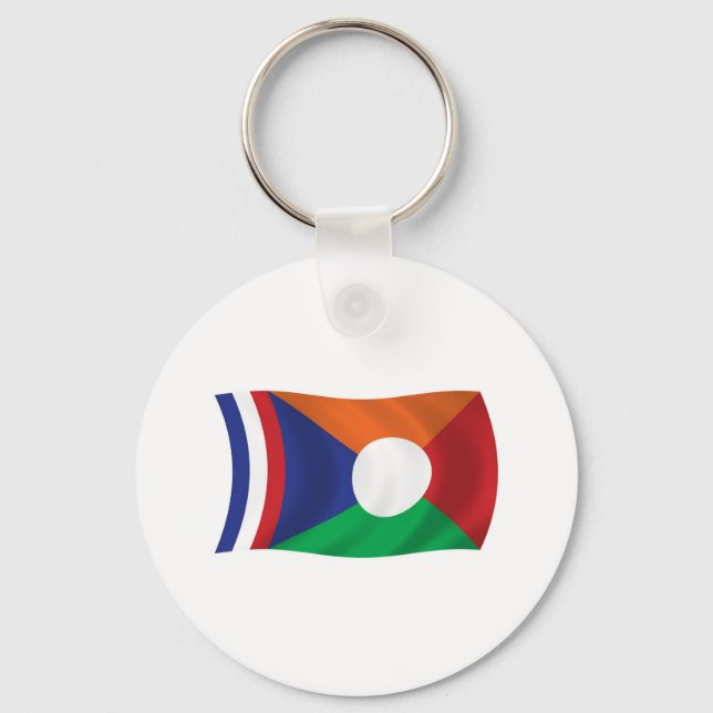 Wiedersehen Flag Schlüsselanhänger (Vorderseite)