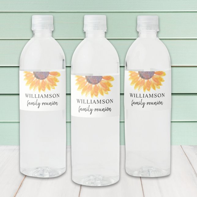 Wiedersehen Floral Wasserflaschenetikett (Von Creator hochgeladen)