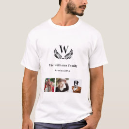 Wiedersehen-Foto-Collage-Monogramm T-Shirt