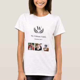 Wiedersehen-Foto-Collage-Monogramm T-Shirt