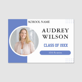 Wiedersehen Foto Name Tags 10th Class Wiedersehen Namensschild