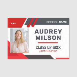 Wiedersehen Foto Name Tags Wiedersehen der Familie Namensschild