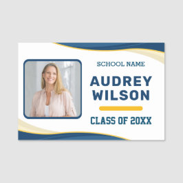 Wiedersehen Foto Name Tags Wiedersehen der Familie Namensschild