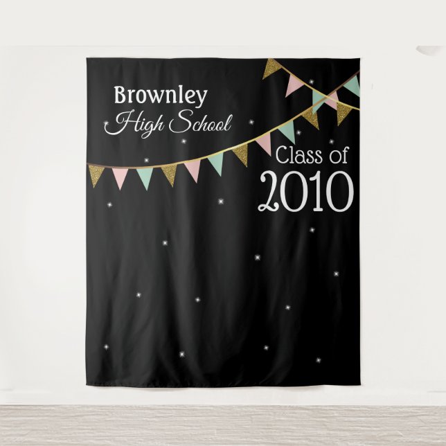 Wiedersehen-Fotokabine im Hintergrund Wandteppich (Vorderseite)