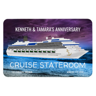 Wiedersehen für Ankerkreuzfahrtschiff-Stateroom-Tü Magnet