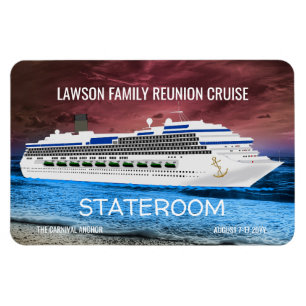 Wiedersehen für Ankerkreuzfahrtschiff-Stateroom-Tü Magnet