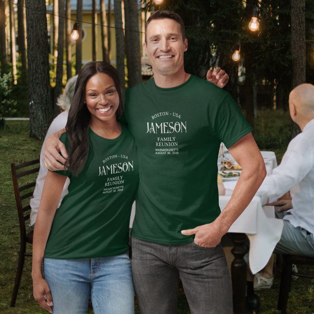 Wiedersehen für benutzerdefinierte klassische Boge T-Shirt (Planning a family reunion? Create your own custom matching t-shirts for guests to enjoy!)
