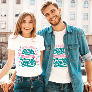 Wiedersehen für niedliche Familienferien T-Shirt