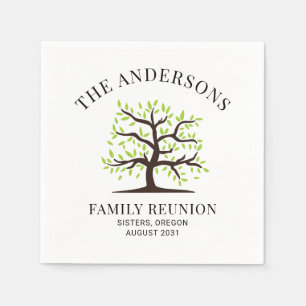 Wiedersehen Genealogie-Struktur für benutzerdefini Serviette