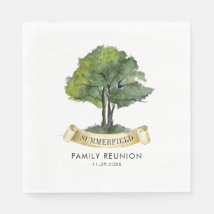 Wiedersehen Genealogische Baumstruktur Cousin Part Serviette