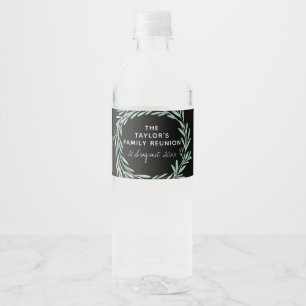 Wiedersehen Greenery Wasserflaschenetikett