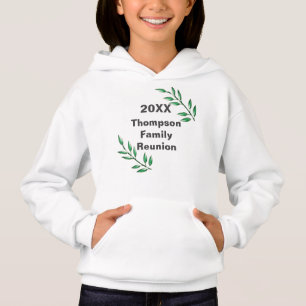 Wiedersehen Grüne Blätter auf Baumzweigen Hoodie