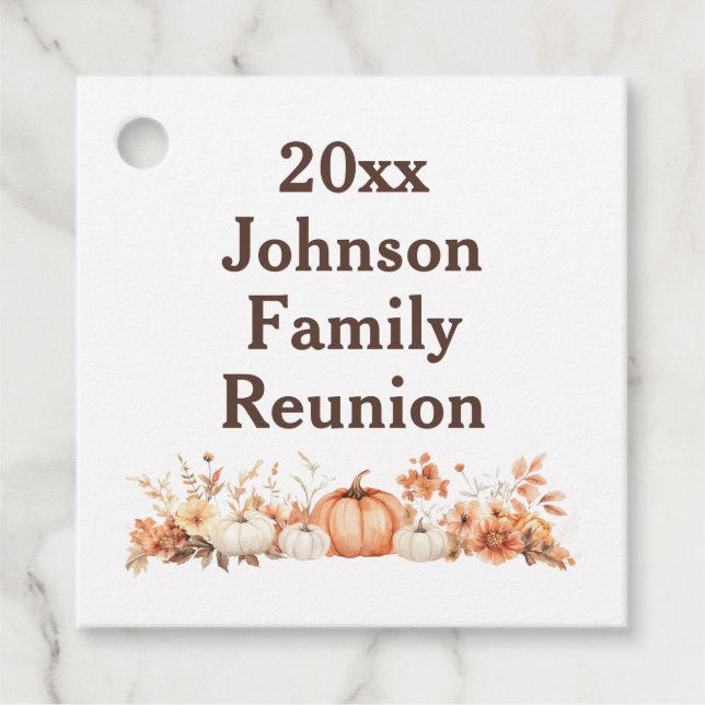 Wiedersehen Herbst Herbst Erntedank Einladung Geschenkanhänger (Vorderseite)