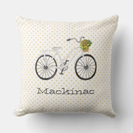 Wiedersehen-Jahres-Blume für Fahrradfamilie Mackin Kissen