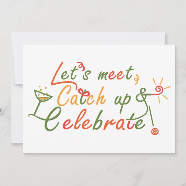 Wiedersehen-Kartendesign Einladung (Vorderseite)